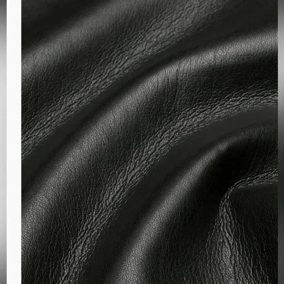 ARITZIA WILFRED VEGAN LEATHER STRAIGHT CROPPED HIGHRISE MELINA PANTS SZ 6 - Picture 11 of 12